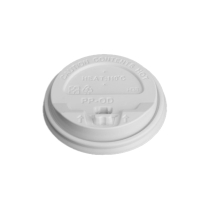 OD80-White PP 8 oz Coffee Cup Lid with Cap 1000pcs/cs