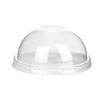 Dome Lid No Hole for PETDY08/PETDY10 PET Cup 797394 1000/cs
