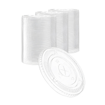98mm Flat Lid for PETDY12-PETDY24 PET Cup 1000/cs
