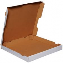 Pizza Box 6" Wht/Brn  100/cs