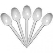 White Plastic Tea Spoon 1000/cs