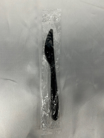 7” Black Heavy Duty Plastic Wrapped Knife  500pcs/cs