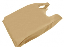 Kraft Fabric T-Shirt Bag 8.75+5x17 (S) 30GSM 600/cs