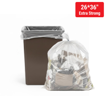 26x36" Clear Extra-Strong Garbage Bag 150/cs