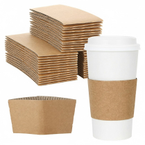 Corrugated Kraft Paper Coffee Sleeve 1000/cs