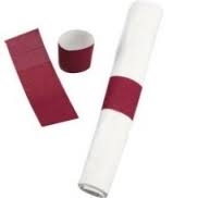 320-003 Napkin Band Burgundy 2000/pk (10pk/cs)