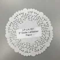 Doilie 5" Lancaster Paper Lapaco 1000/case