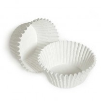 White Fluted Baking Cups 4.5