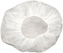 21' White Folded Hair Net Bouffant (Folded) 100/pk