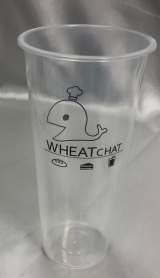 Wheatchat 1 Color Print 90mm 700ml PP Hard Cup 500/cs