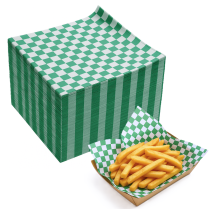 12x12" Green Checker Silicone Liner Paper (799974) 2000/cs