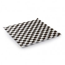 018187 Checker Liner  Black 12"x12" (571273) 2000/cs