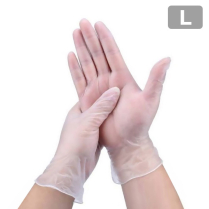 Vinyl Powder Free Disposal Glove (L) 100/box (10box/cs)