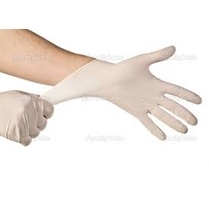 Latex Dispoable Glove Powder free Medium 100/pk
