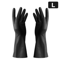 #9 Black Rubber Glove (Large) 33017 12pairs/pk