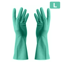 #9 Lato-Gard Flocked Green Rubber Glove (Large) 12pairs/pk