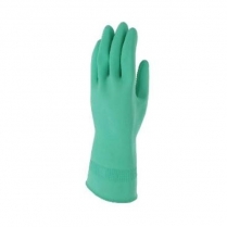 Lato-Gard Flocked 8 Rubber Glove Green Medium 12/pk
