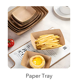 Paper Trays: Versatile and convenient for serving a variety of foods, from appetizers to desserts.