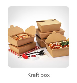 Kraft Boxes: Durable and eco-friendly, perfect for takeout and delivery services.