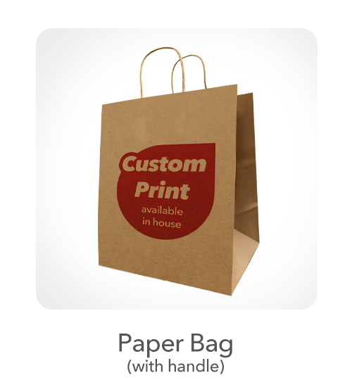 Paper Bags with Handles: Sturdy and stylish, these bags are perfect for retail environments, offering customers a convenient way to carry purchases. Customize them with your logo, brand colors, and messaging to create a lasting impression.