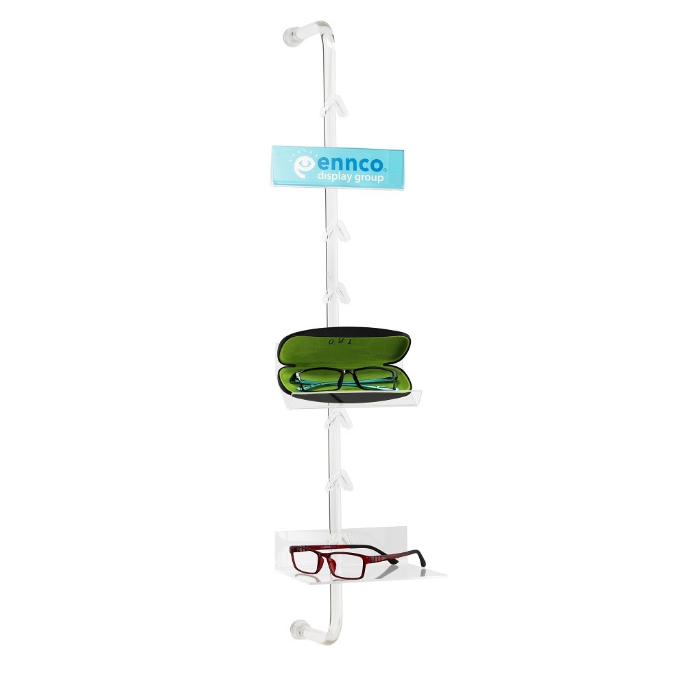 Eyeglass Case Holder for Acrylic Rod or Slatwall