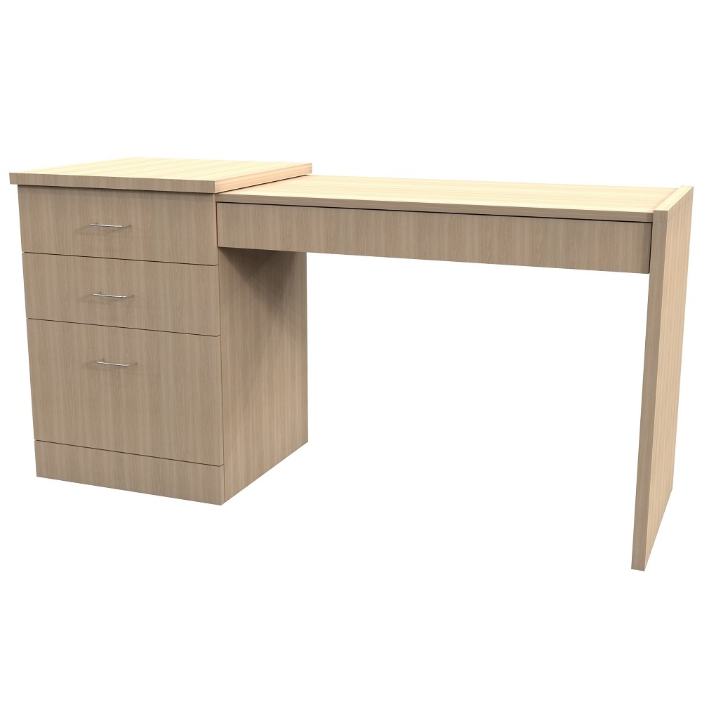 Classic Left Hand Table with 3 Drawer Pedestal