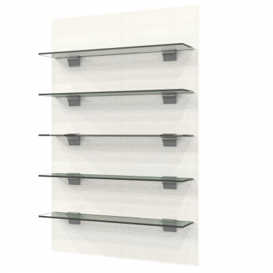 wall panel displays, frame displays, glass frame displays, floating glass shelves, glass shelves, sunglass display