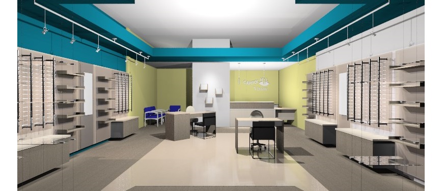 Custom Design & Architectural Services for Optical Stores & Practices |  Optometric Floor Plans | Ennco Display Group