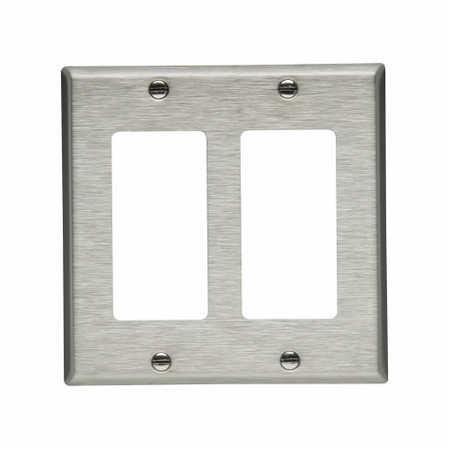 Caddy MPLS2 Low Voltage Mounting Plate with Screws, 2 Gang