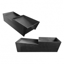 ABS Double Asparagus Tray Black