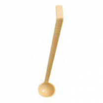 Stainless Steel Ladle with Beige Coated Handle 1oz