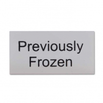 Signage "Previously Frozen" 10/Pack
