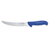 F.Dick ErgoGrip Butcher Knife Curved Kullenschliff Blue 8.5"