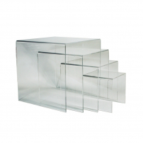 Acrylic Pedestal Clear 4/Set