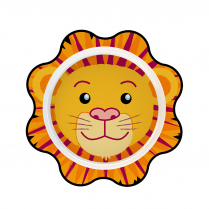 Dalebrook Lion Plate 10.25" x 9"