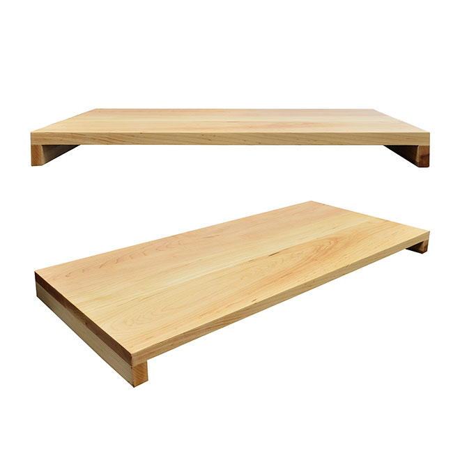 Maple Riser with Oil Finish (Various Sizes) | Food Supplies Distributing