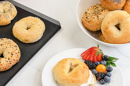 Two-Ingredient Bagels, with sesame seeds or however you want them