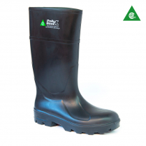 Botte pu Polly Boot noir avec cap et semelle acier