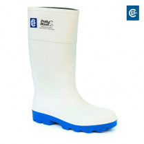 Botte pu Polly blanche