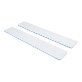 Nail File Jumbo White 80/100 Washable Serrated Blue 24109