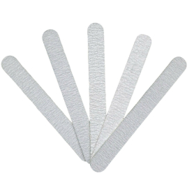 Carepro Manicure Zebra Mini Nail File Grit 100/100, 50-Pack