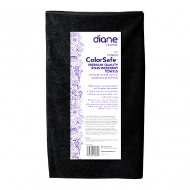 FROMM Diane Colorsafe Stain Resistant Towels 12PK BK DET006