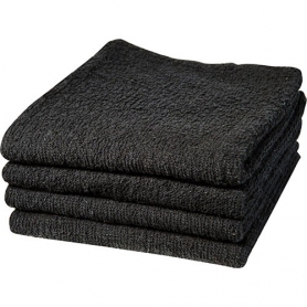 Dannyco Cotton Towels Deluxe 16"x27" 1Dozen - Black #10004