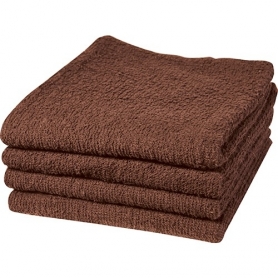 Dannyco Cotton Towels 16"x28" 1Dozen - Brown #10014