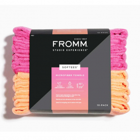 FROMM Softees Microfiber Towels 10PK Pink/Orange 45032