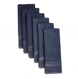 FROMM Diane Colorsafe Stain ResistantTowels 6PK Navy 65027