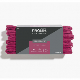 FROMM Colorsafe Cotton Towels 6PK Cranberry 65034