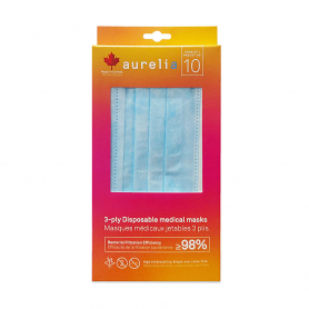 Aurelia 3-ply Disposable Medical Face Mask 10Pack PSL10-2120