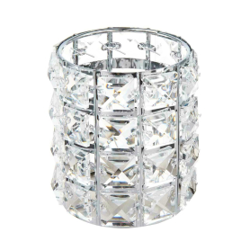 Crystal Brush Holder Silver B-CBH-S 00252