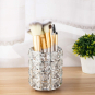 Crystal Brush Holder Silver B-CBH-S 00252